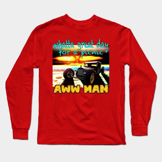 Great Day for an Atomic Picnic Long Sleeve T-Shirt by vivachas